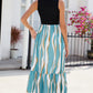 FULL SIZE Striped Round Neck Sleeveless Midi Dress