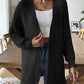 Open Front Long Sleeve Cardigan