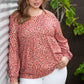Plus Size Leopard Long Sleeve T-Shirt
