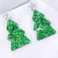 Christmas Tree Acrylic Earrings