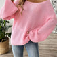 Round Neck Long Sleeve Sweater
