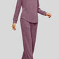 Ribbed Long Sleeve Top and Pocketed Pants Set