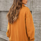 Quarter Zip Dropped Shoulder Sweatshirt