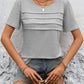 Round Neck Short Sleeve Top