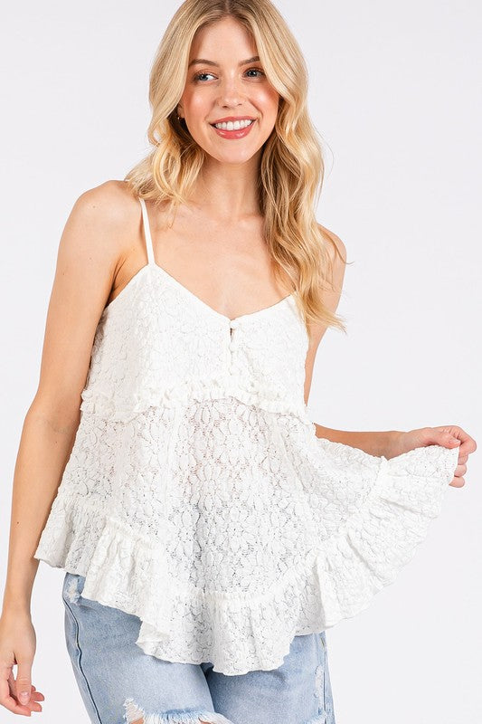 Mittoshop Textured V-Neck Cami