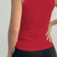 Lace Detail Square Neck Wide Strap Tank