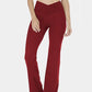V-Waist Bootcut Long Pants