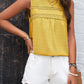 Sara Mia Swiss Dot Round Neck Tank