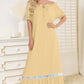 Lace Detail Short Sleeve Lounge Dress
