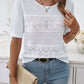 Round Neck Half Sleeve Knit Top