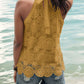 Lace Tied Mock Neck Tank