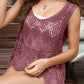 Cutout Wide Strap Cover-Up