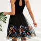 Cutout Grecian Neck Mini Dress
