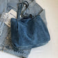 Medium Denim Tote Bag