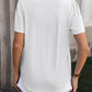 Ruched Square Neck Short Sleeve Blouse
