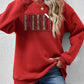 MERRY CHRISTMAS Round Neck Long Sleeve Sweatshirt