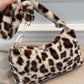 Leopard Fluff Shoulder Bag