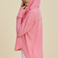 Double Take Full Size High-Low Dropped Shoulder Long Sleeve Hoodie