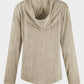 Textured Long Sleeve Hoodie
