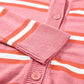 Striped Button Down Long Sleeve Cardigan
