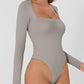 Square Neck Long Sleeve Bodysuit