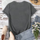 Lucky Clover Round Neck Short Sleeve T-Shirt