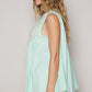 POL Embroidered Pearls Open Front Sleeveless Cardigan