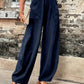 Elastic Waist Pants with Pockets