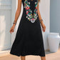 Perfee Tied Flower Printed Sleeveless Dress