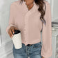 Ruffled V-Neck Long Sleeve Blouse