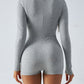 Devine Highly Stretchy Long Sleeve Romper