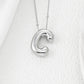 Copper Bubble Letter Pendant Necklace