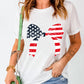 Bow Round Neck Short Sleeve T-Shirt