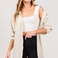 SAGE + FIG Striped Button Up Long Sleeve Shirt