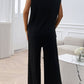 Devine Round Neck Short Sleeve Top and Pants Set