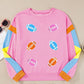 Contrast Football Long Sleeve Sweatshirt
