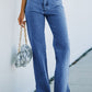 Side Slit Jeans with Pockets