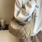 Quilted Polyester Crossbody Bag