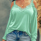 Lace Detail Cold Shoulder Long Sleeve T-Shirt