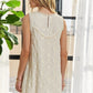 ADORA Applique Round Neck Sleeveless Shift Dress