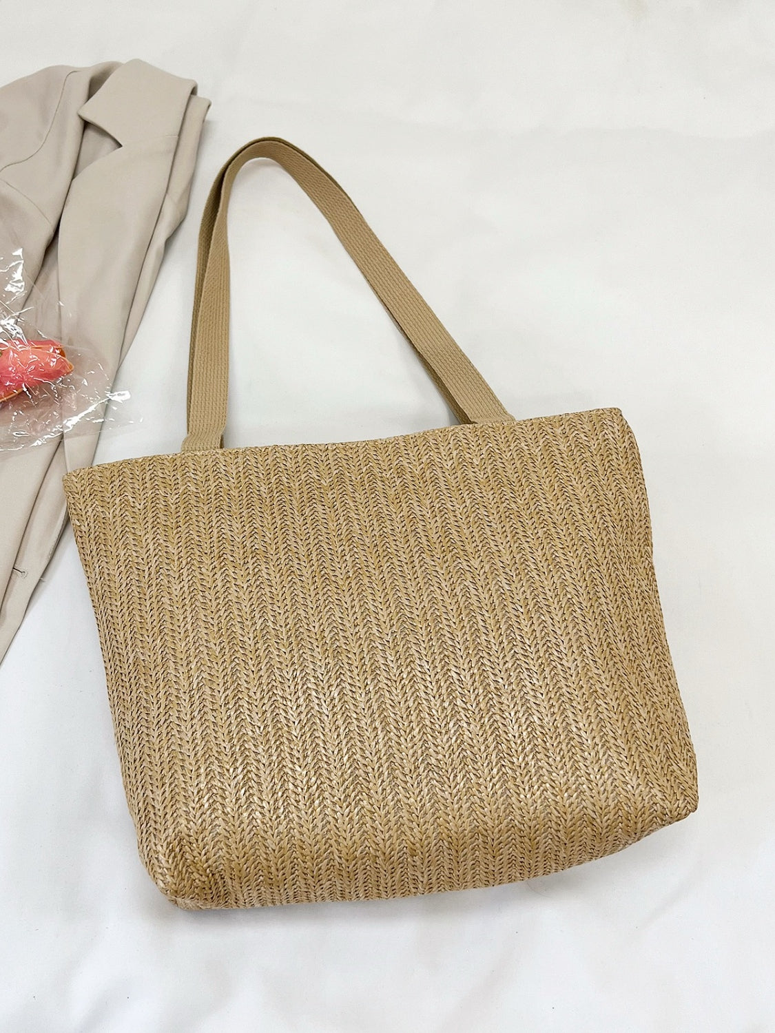 Sage & Lynnia Straw Woven Tote Bag