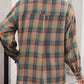 Plaid Collared Neck Long Sleeve Shirt