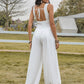 Backless Wide Strap Wide Leg Jumpsuit