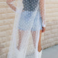 Sand n' Sun Polka Dot Long Sleeve Cover Up