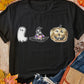 Sequin Round Neck Short Sleeve T-Shirt