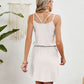 Eyelet Scoop Neck Sleeveless Dress