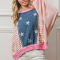 BiBi Stars and Stripes Round Neck Long Sleeve Top - Brand BiBi