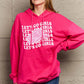 Simply Love Simply Love Full Size LET’S GO GIRLS Graphic Dropped Shoulder Hoodie