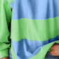 Color Block Round Neck Long Sleeve Top