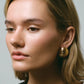 18K Gold-Plated Stainless Steel Ribbed Earrings